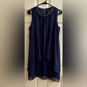 SLNY~DRESS~ NAVY SLEEVELESS~NWOT~6